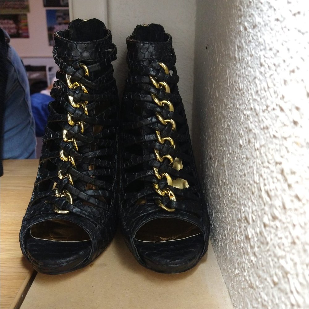 Baby Phat Gladiator Heels, Sz 6 1/2